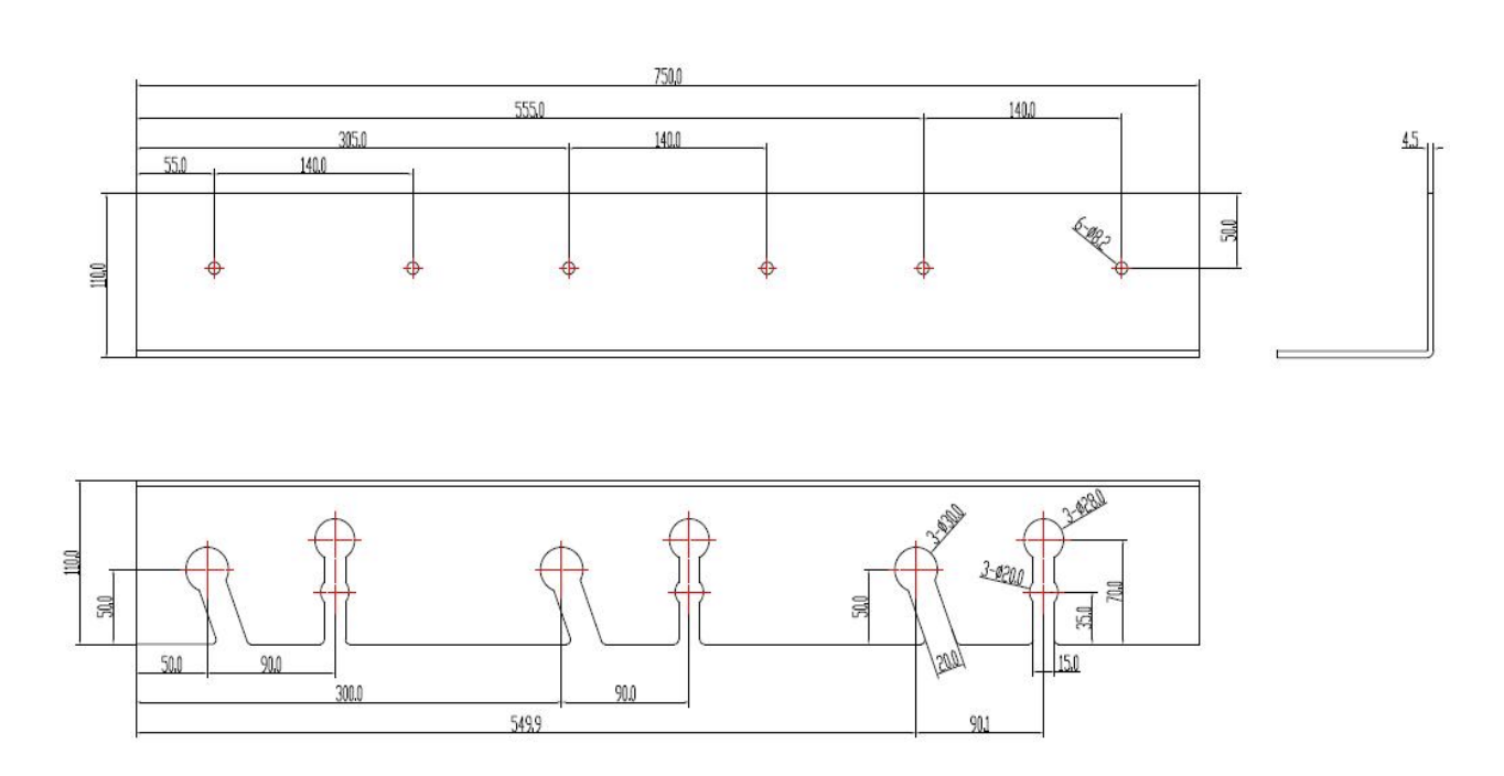 Detailed architectural blueprint with measurements