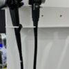 flexible endoscope mounted on wall.