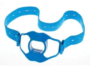 Blue adjustable ergonomic nose clip for swimming