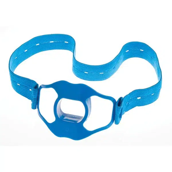 Blue adjustable ergonomic nose clip for swimming