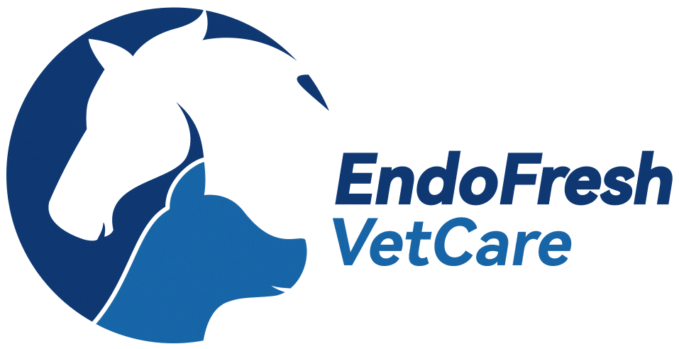 EndoFresh VetCare logo with horse and dog silhouettes