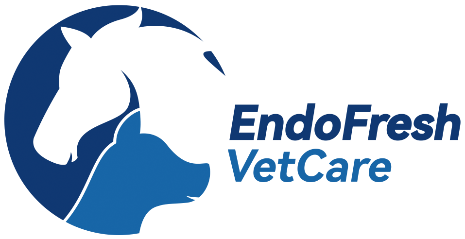 EndoFresh VetCare logo with horse and dog silhouettes