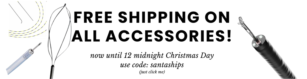 Banner promoting free shipping on accessories with code