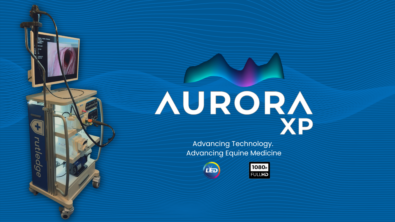 Aurora XP medical equipment for equine care on display