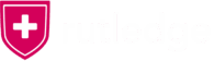 Rutledge logo with pink shield and white cross